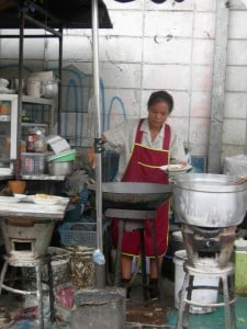 Thai street food vendor