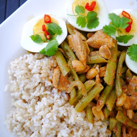 Thai Red Curry Chicken with Green Beans Recipe