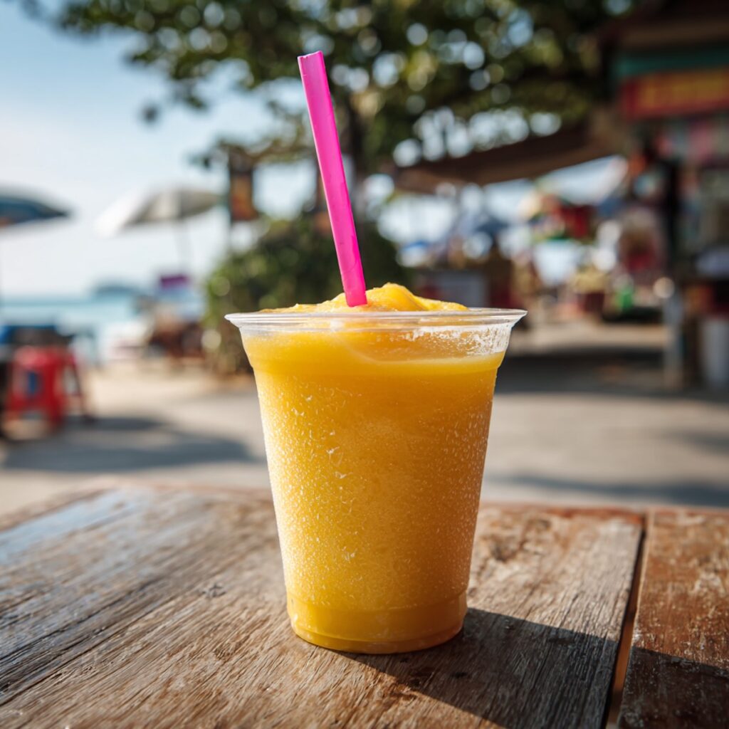thai mango coconut smoothie thailand