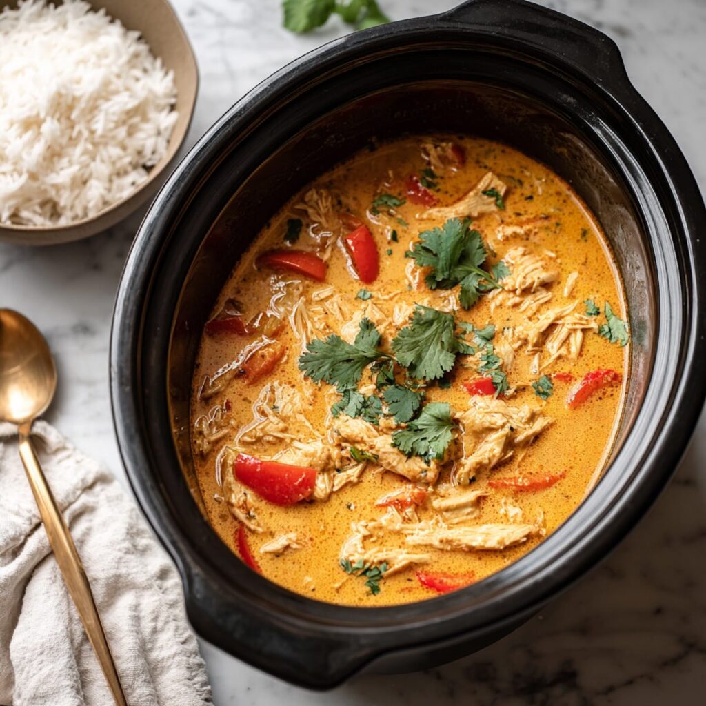 slow cooker chicken curry thai in slow cooker