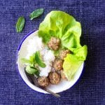 Thai Larb Meatball Lettuce Wraps Recipe