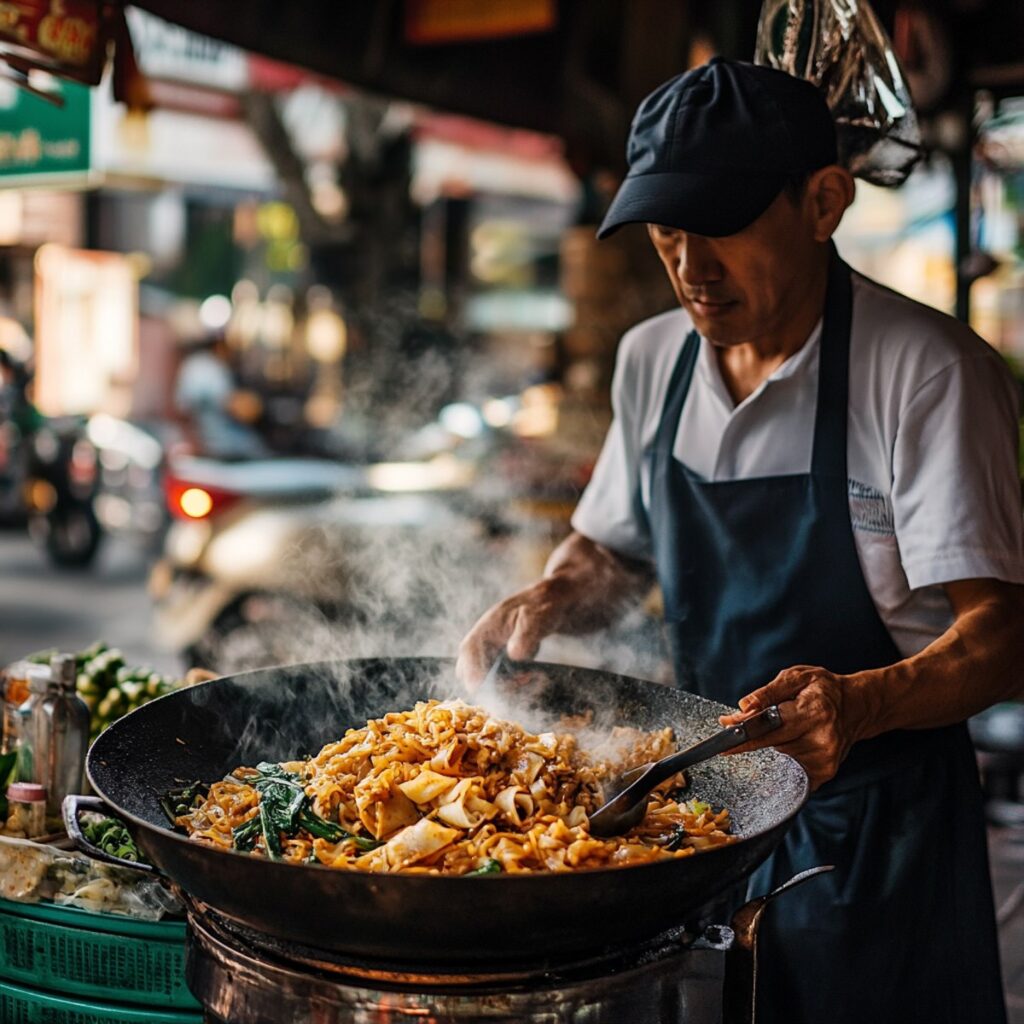 pad see ew street vendor