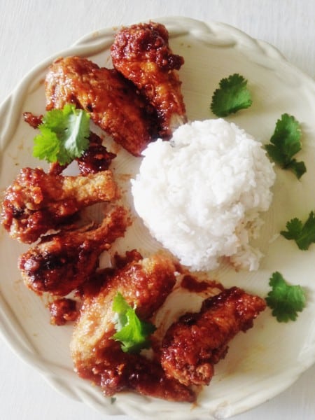 Thai-Style Korean Fried Chicken Recipe | Thai-Foodie: If you are craving soul food Thai-Korean style, you need to make Thai-Style Korean Fried Chicken tonight!! The twice fried chicken and epic sauce made of lip-smackin' honey, and spicy Gochujang will make all your worries float away! 