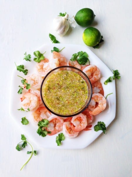 Spicy Thai Garlic Lime Seafood Sauce-Thai-Foodie: This Thai seafood sauce is jam-packed with flavor, garlic, lime, fish sauce, and Thai chilies, the perfect combo of flavors to go with any seafood you love and it only takes 5 minutes to make!! | thai-foodie.com