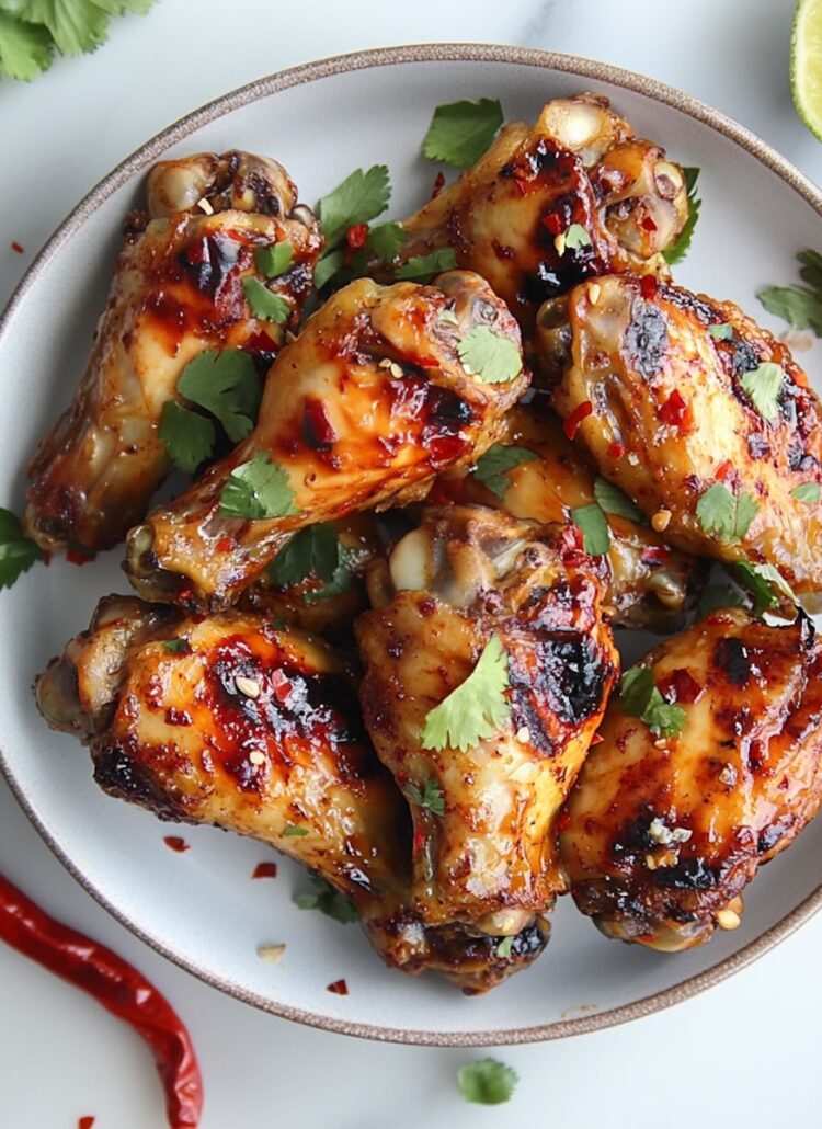 Tom Yum Baked Wings | thai-foodie.com