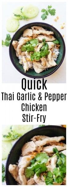 Thai Garlic & Pepper Chicken Stir-Fry Recipe | Thai Foodie