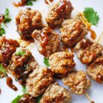 Thai meatballs complete with a Spicy Sweet Tamarind dipping sauce, similar to what you might find at a Thai street vendor's, but you know what goes in them, and can make as many as you want!! | thai-foodie.com