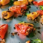 Stuffed Mini Peppers with Thai Fried Rice | Thai-Foodie.com