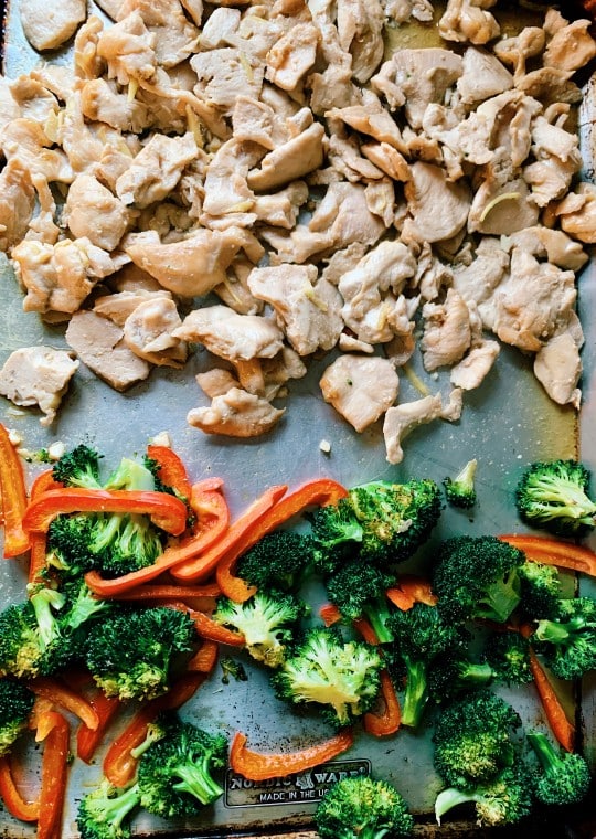 Sheet Pan Thai Ginger Chicken & Broccoli | Thai-foodie.com