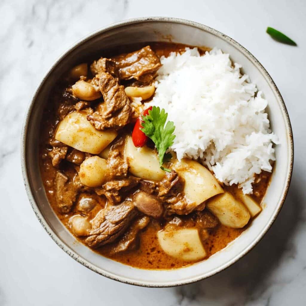 massaman beef crockpot | thai-foodie.com