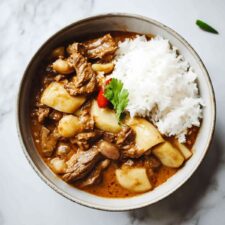 Slow cooker massaman beef curry