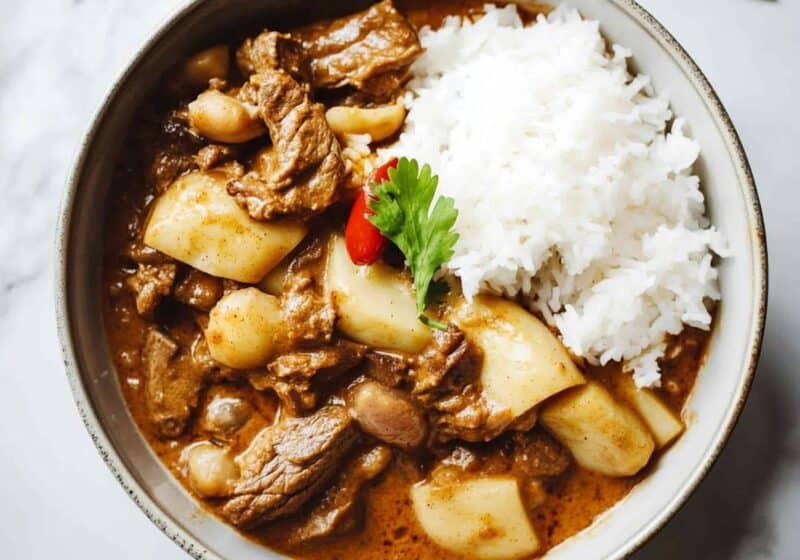 massaman beef crockpot | thai-foodie.com