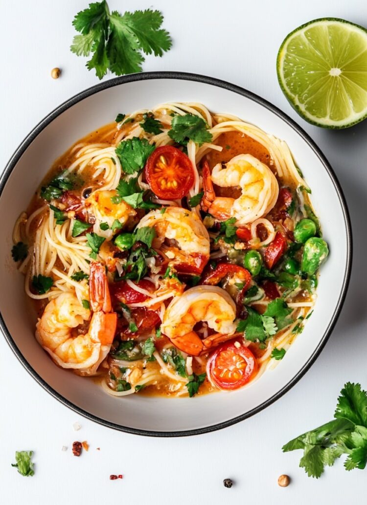 Tom Yum Pasta | thai-foodie.com