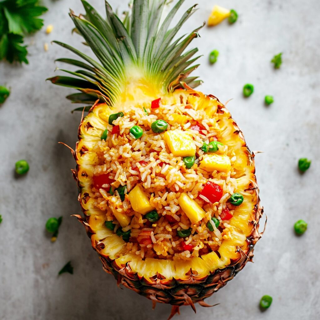 Pineapple Chicken Fried Rice | thai-foodie.com