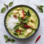 thai green curry with chicken basil