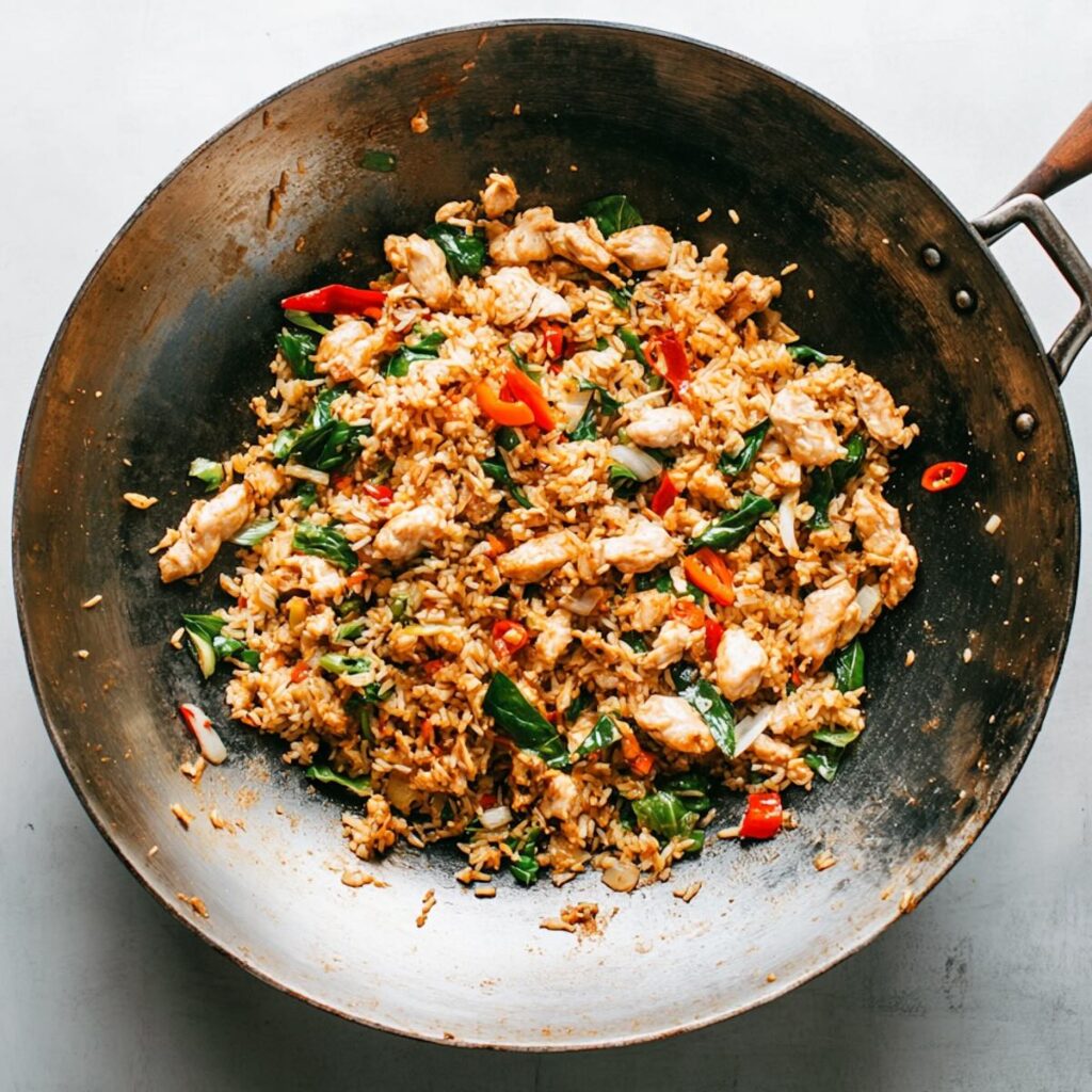 Thai Holy Basil Fried Rice | thai-foodie.com