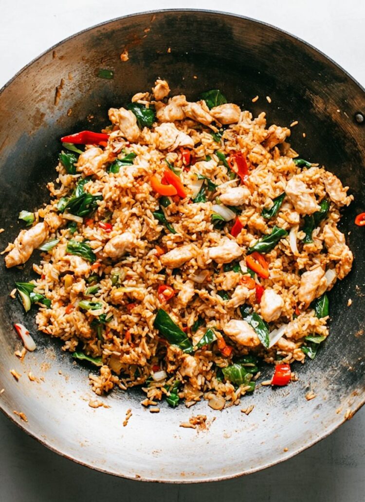 Thai Holy Basil Fried Rice | thai-foodie.com