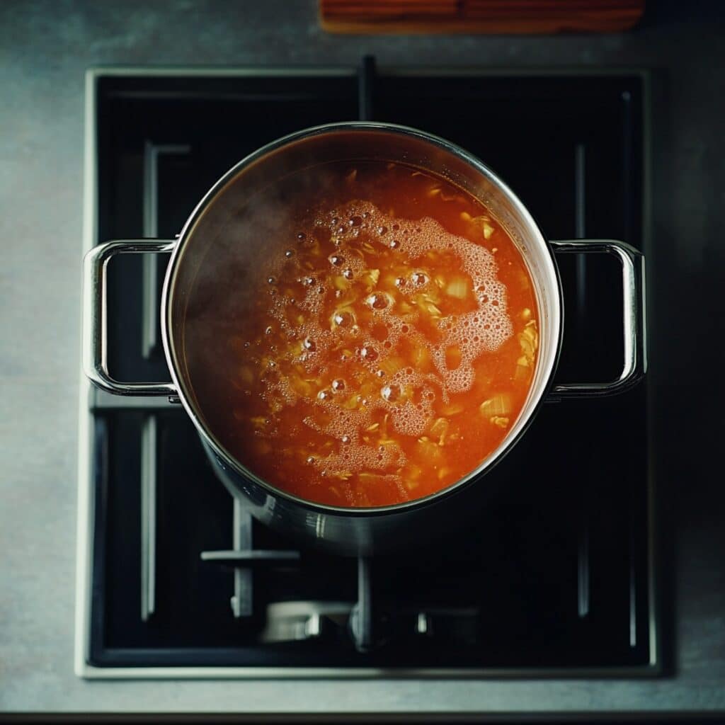 tom yum paste stir-fried for tom yum soup noodles