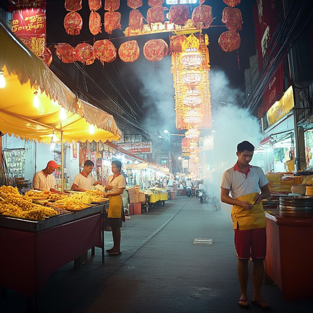 vegetarian festival thailand pad see ew vegan