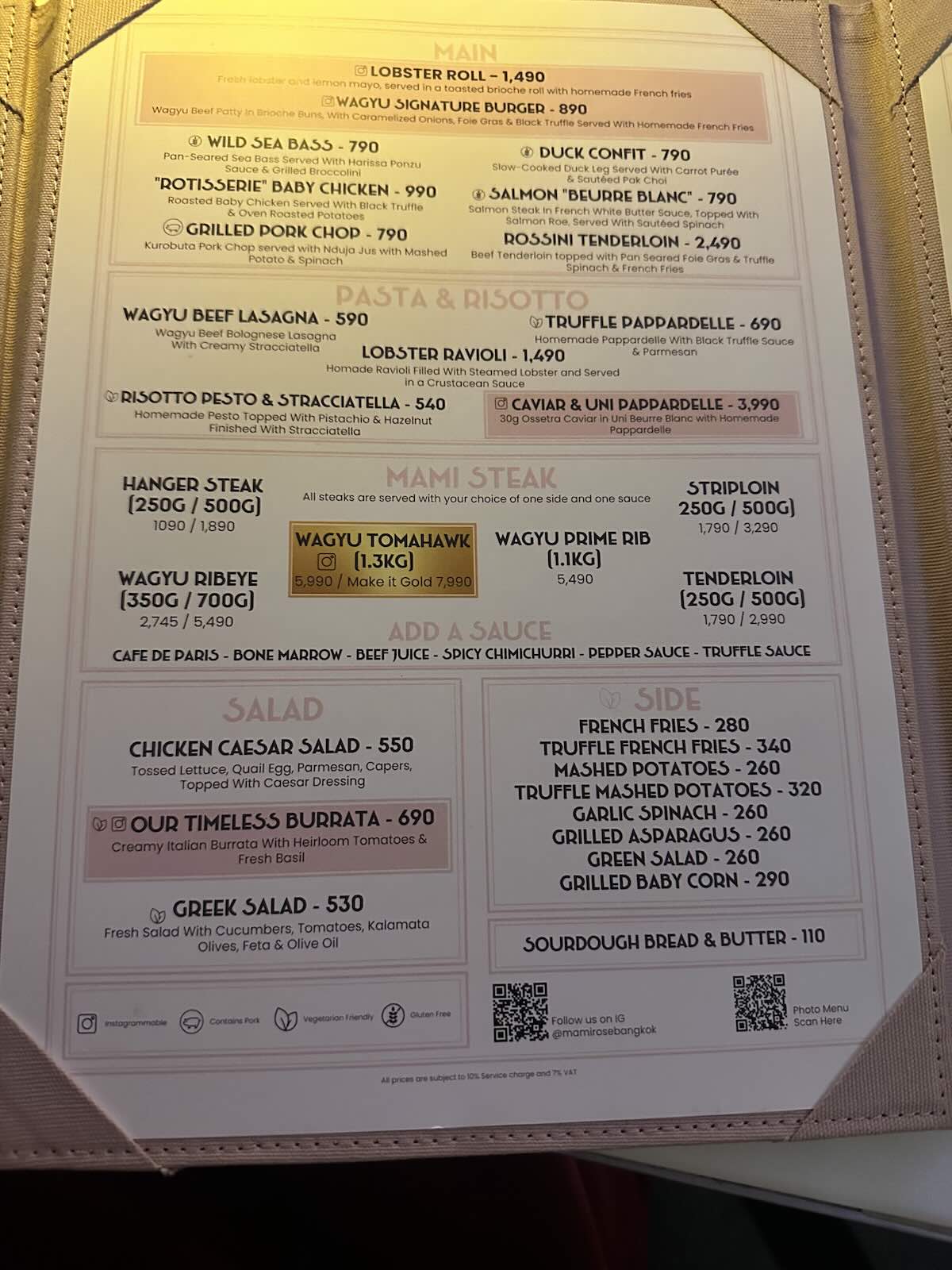 mami rose menu 2025 2