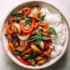 Pad Nam Prik Pao | Thai Chicken and Vegetable Chili Paste Stir-Fry