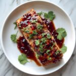 pla rad prik with cilantro plated